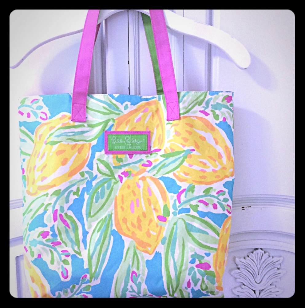 Lilly Pulitzer  lemon tote bag